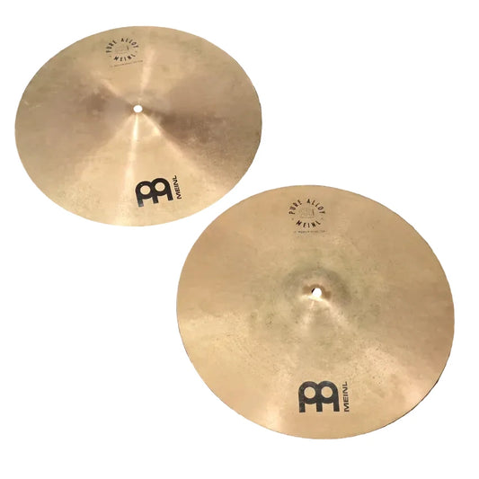 Used Meinl Pure Alloy Medium Hi Hat Cymbals 15" - Fair - Drum Center Of Portsmouth
