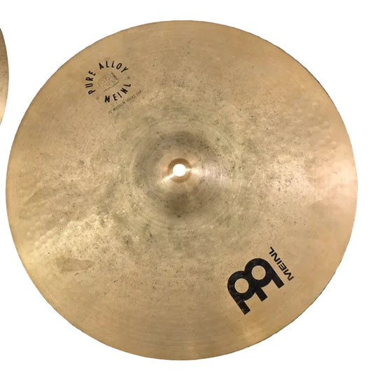 Used Meinl Pure Alloy Medium Hi Hat Cymbals 15" - Fair - Drum Center Of Portsmouth