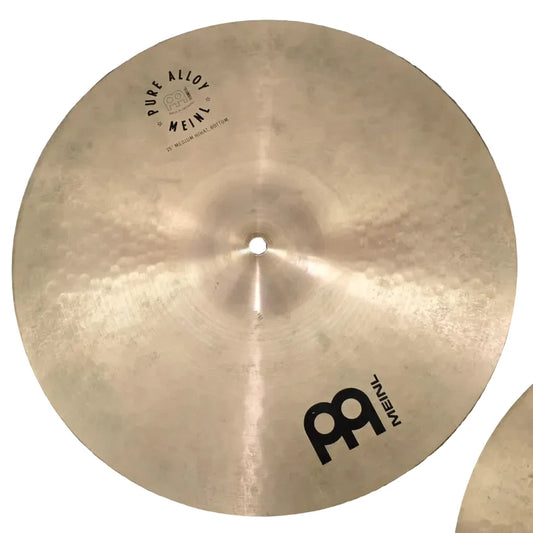 Used Meinl Pure Alloy Medium Hi Hat Cymbals 15" - Fair - Drum Center Of Portsmouth