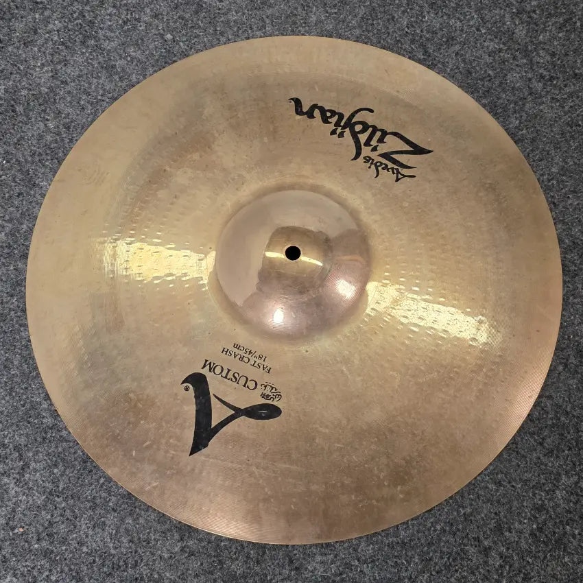 Used Zildjian A Custom Fast Crash Cymbal 18" - Good - Drum Center Of Portsmouth
