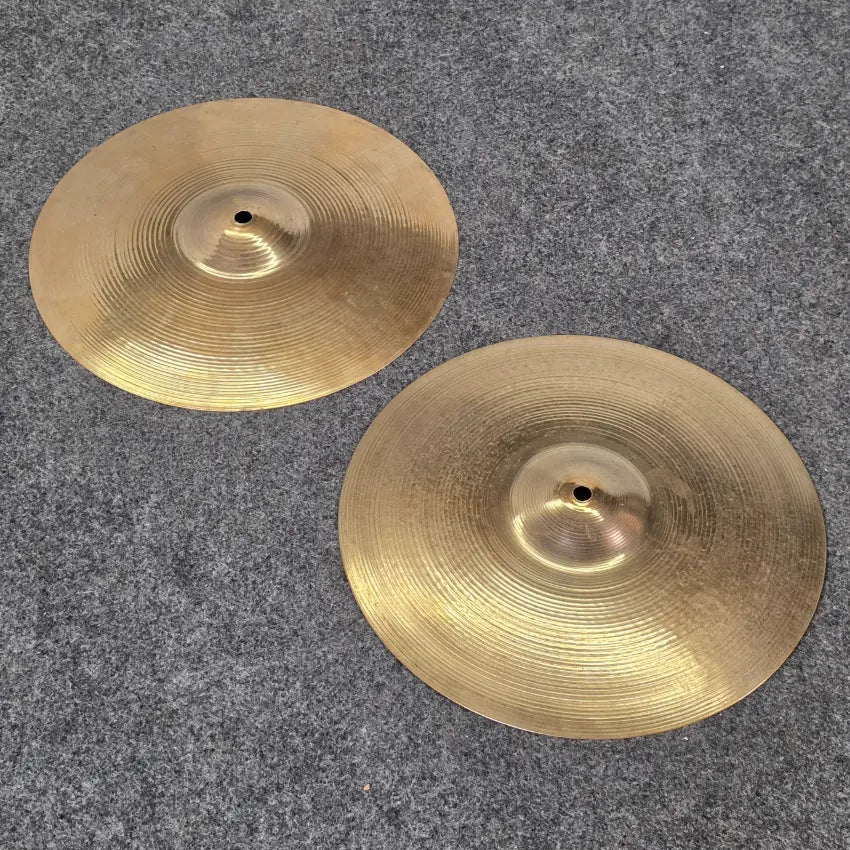 Used Zildjian A New Beat Hi Hat Cymbals 14" Brilliant - Good - Drum Center Of Portsmouth