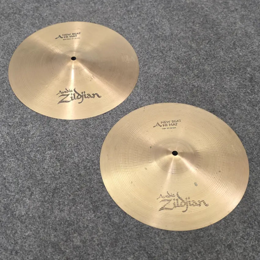 Used Zildjian A New Beat Hi Hat Cymbals 13" - Good - Drum Center Of Portsmouth