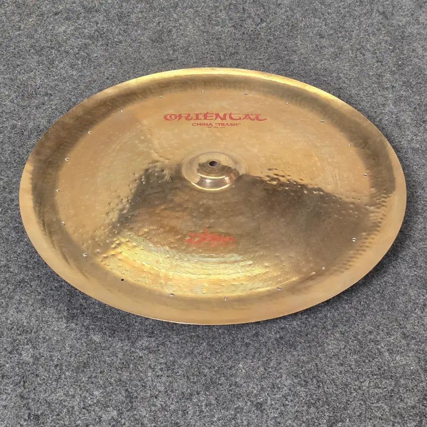 Used Zildjian Oriental China Trash Cymbal 22" w/Rivets - Good - Drum Center Of Portsmouth