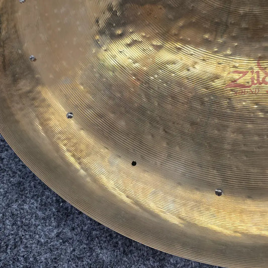 Used Zildjian Oriental China Trash Cymbal 22" w/Rivets - Good - Drum Center Of Portsmouth