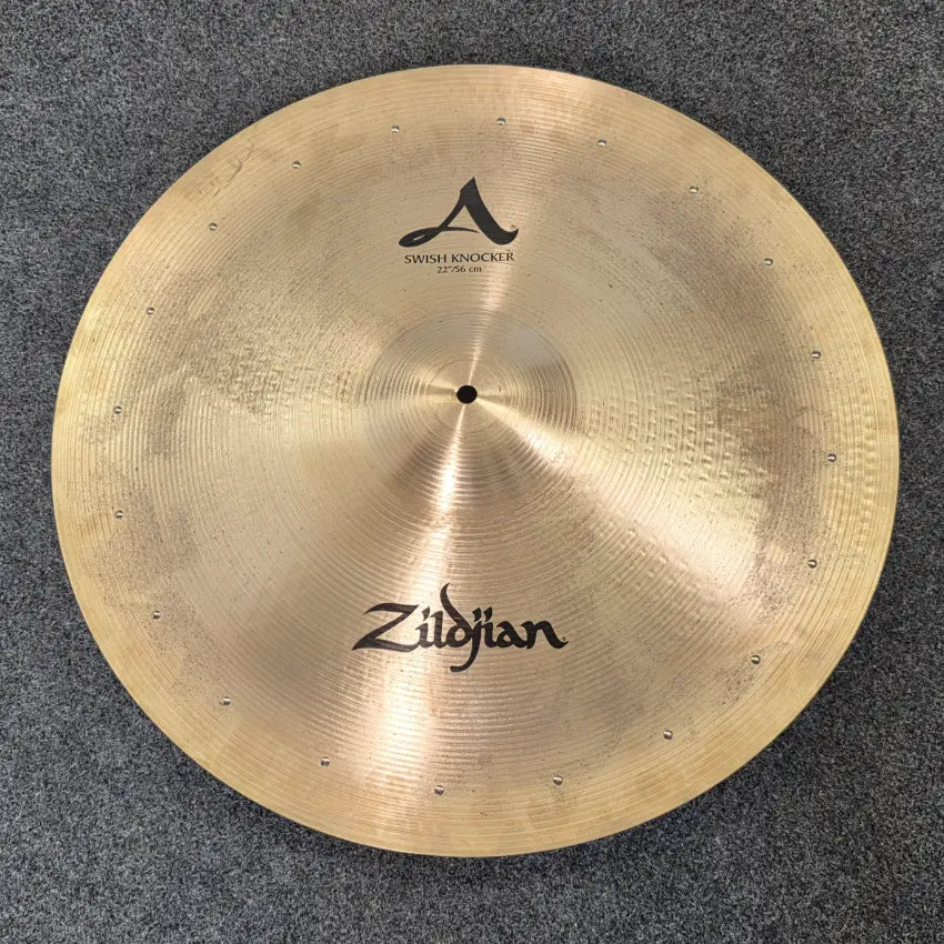 Used Zildjian A Swish Knocker Cymbal 22" - Very Good - Drum Center Of Portsmouth