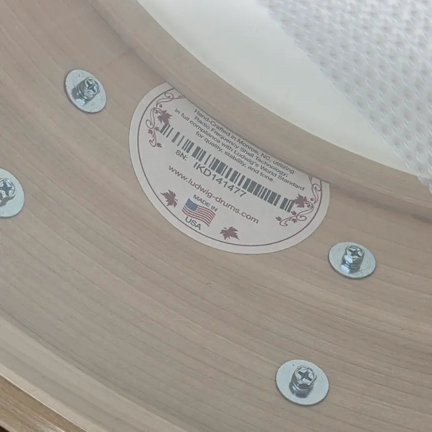 Used Ludwig Limited Edition Solid Ply Tulipwood Snare Drum 14x6.5 Golden Slumbers - Excellent - Drum Center Of Portsmouth
