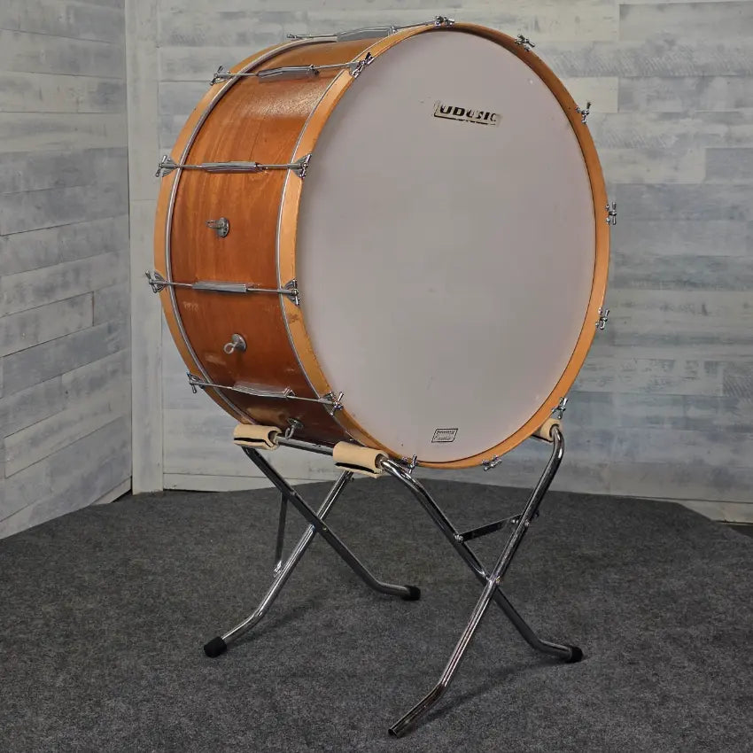 Used Ludwig Concert Mahogany Bass Drum 36" w/Stand - Good | NO WEB | - Drum Center Of Portsmouth