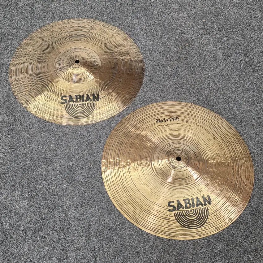 Used Sabian Prototype Artisan Elite Hi Hat Cymbals 15" 1020/1287 grams - Very Good - Drum Center Of Portsmouth