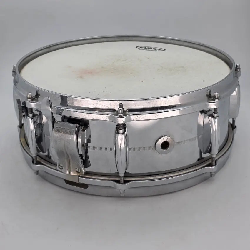 Used Vintage Gretsch 4160 Chrome Over Brass Snare Drum 14x5 - Good - Drum Center Of Portsmouth