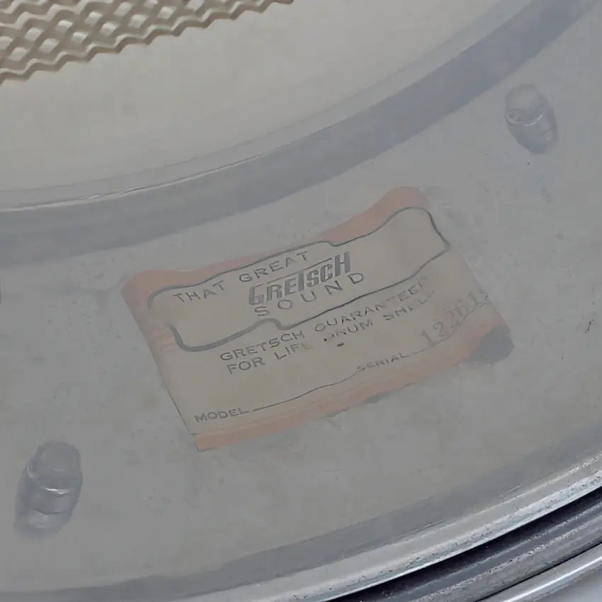 Used Vintage Gretsch 4160 Chrome Over Brass Snare Drum 14x5 - Good - Drum Center Of Portsmouth