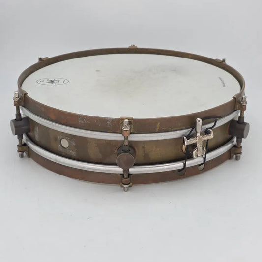 Used A&F Raw Brass Snare Drum 13x3 w/Internal Snare - Good - Drum Center Of Portsmouth