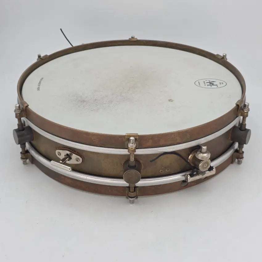 Used A&F Raw Brass Snare Drum 13x3 w/Internal Snare - Good - Drum Center Of Portsmouth