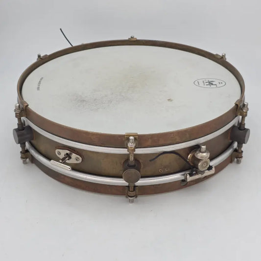 Used A&F Raw Brass Snare Drum 13x3 w/Internal Snare - Good - Drum Center Of Portsmouth