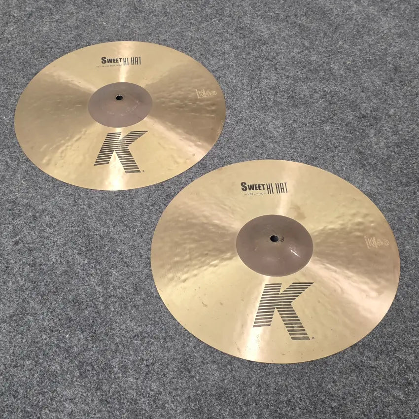 Used Zildjian Sweet Hi Hat Cymbals 15" - Good - Drum Center Of Portsmouth