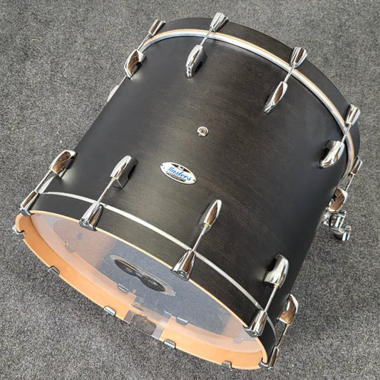 Used Pearl Masters Maple Complete 6pc Drum Set Matte Black Mist - Very Good - Drum Center Of Portsmouth