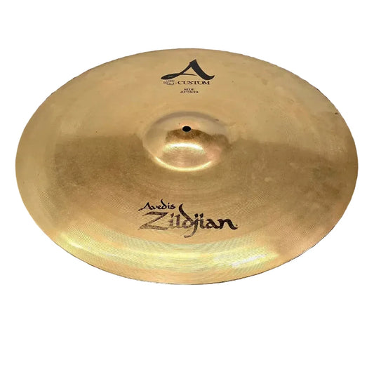 Used Zildjian A Custom Ride Cymbal 20" - Very Good - Drum Center Of Portsmouth