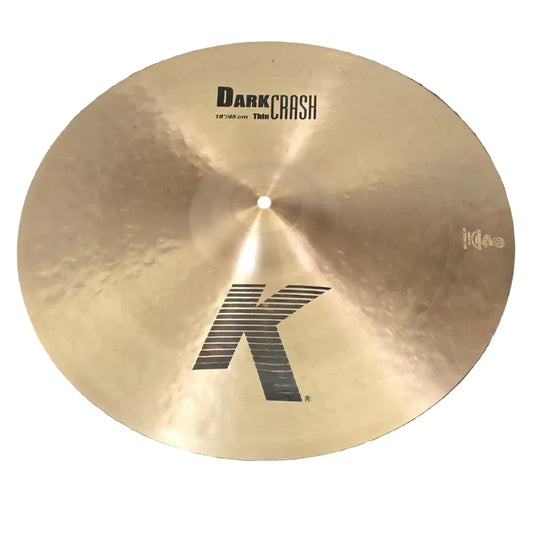 Used Zildjian K Dark Thin Crash 18" - Very Good - Drum Center Of Portsmouth