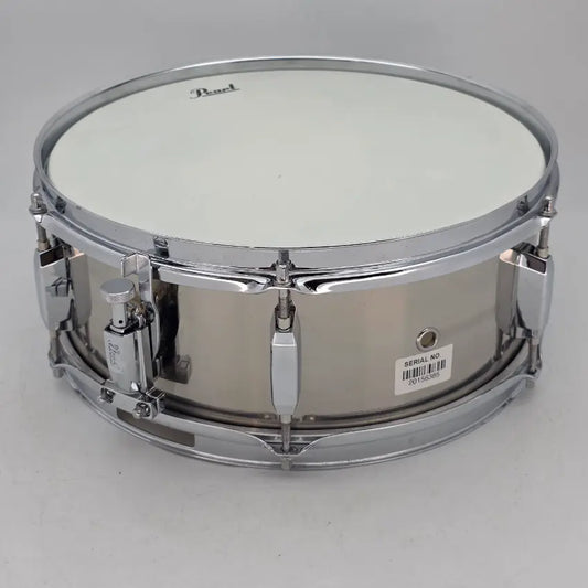Used Pearl Steel Snare Drum 13x5 - Good - Drum Center Of Portsmouth
