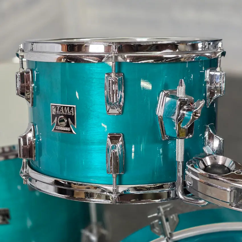 Used Tama Superstar Classic 50th Anniversary 4pc Drum Set Aquamarine - Good - Drum Center Of Portsmouth
