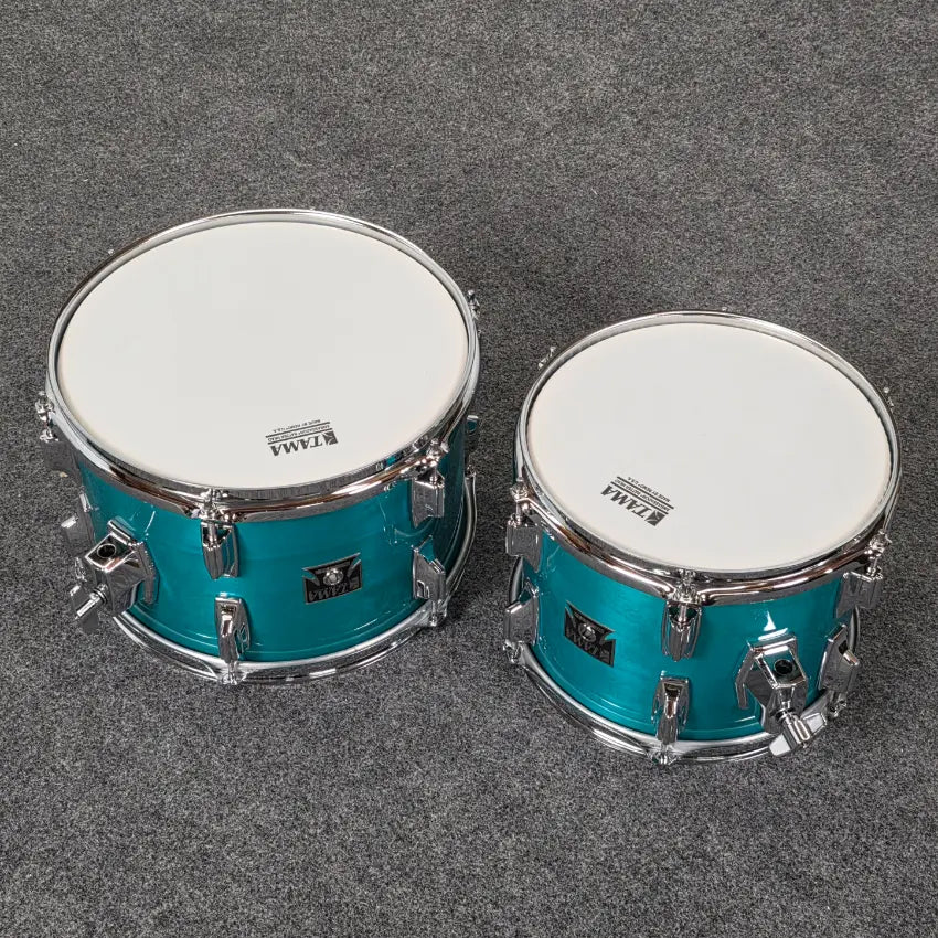 Used Tama Superstar Classic 50th Anniversary 4pc Drum Set Aquamarine - Good - Drum Center Of Portsmouth