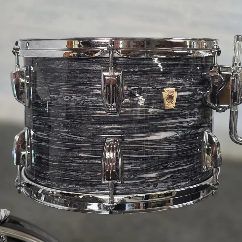 Used Ludwig Classic Maple FAB 3pc Drum Set Vintage Black Oyster - Very Good - Drum Center Of Portsmouth