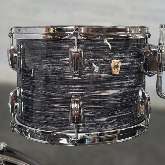 Used Ludwig Classic Maple FAB 3pc Drum Set Vintage Black Oyster - Very Good - Drum Center Of Portsmouth