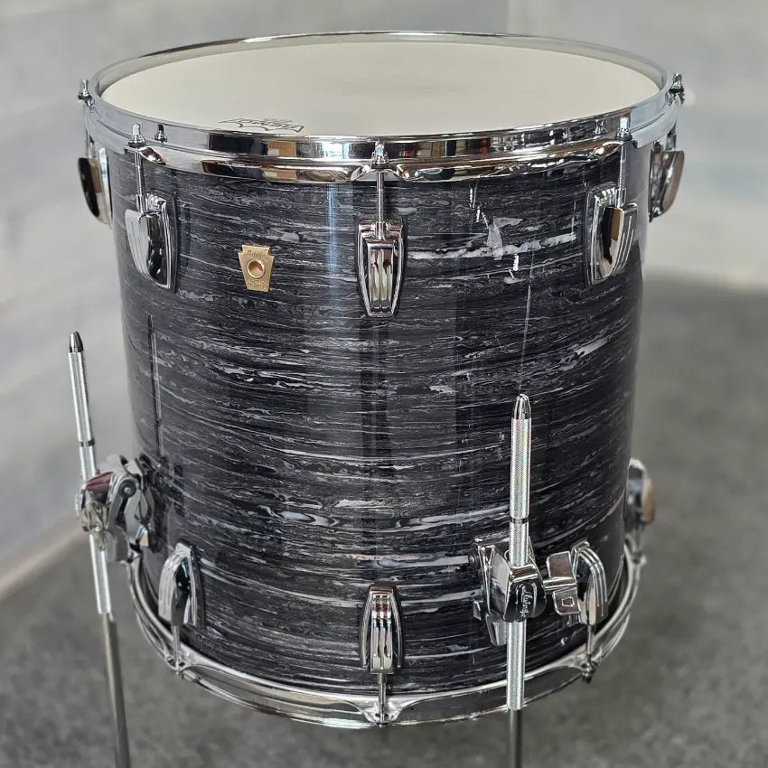 Used Ludwig Classic Maple FAB 3pc Drum Set Vintage Black Oyster - Very Good - Drum Center Of Portsmouth