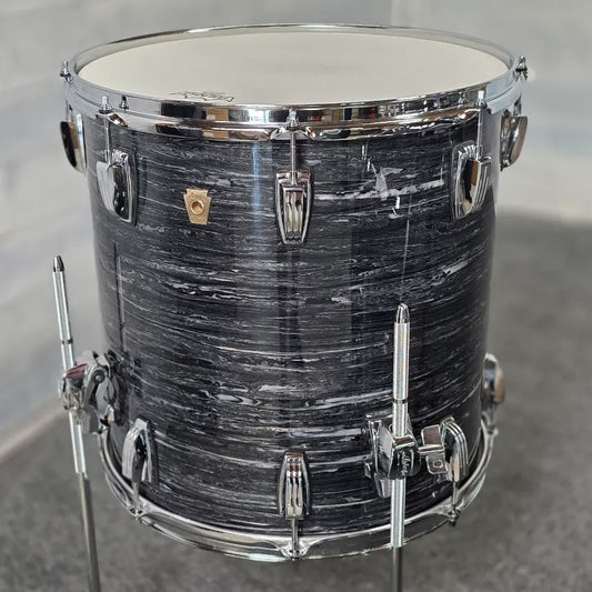 Used Ludwig Classic Maple FAB 3pc Drum Set Vintage Black Oyster - Very Good - Drum Center Of Portsmouth