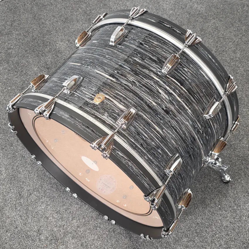 Used Ludwig Classic Maple FAB 3pc Drum Set Vintage Black Oyster - Very Good - Drum Center Of Portsmouth