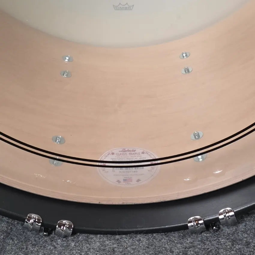 Used Ludwig Classic Maple FAB 3pc Drum Set Vintage Black Oyster - Very Good - Drum Center Of Portsmouth