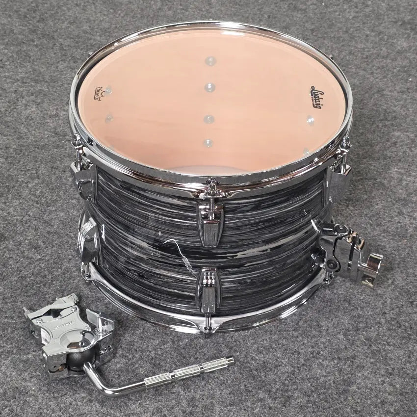 Used Ludwig Classic Maple FAB 3pc Drum Set Vintage Black Oyster - Very Good - Drum Center Of Portsmouth