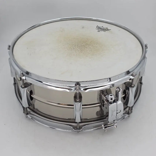 Used Pearl Sensitone Steel Snare Drum 14x5 - Very Good - Drum Center Of Portsmouth