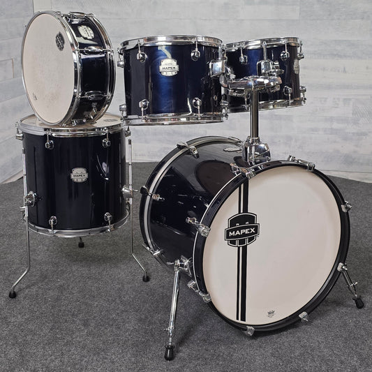 Used Mapex Voyager 5pc Drum Set Royal Blue - Very Good - Drum Center Of Portsmouth