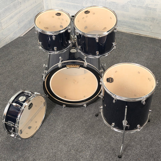 Used Mapex Voyager 5pc Drum Set Royal Blue - Very Good - Drum Center Of Portsmouth