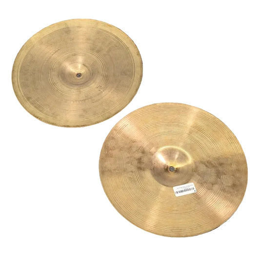 Used Vintage Zildjian A Hi Hat Cymbals 14" 932/1494 grams - Good - Drum Center Of Portsmouth