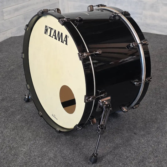 Used Tama Starclassic Maple Bass Drum 24x14 Piano Black w/Black Hw - Very Good - Drum Center Of Portsmouth