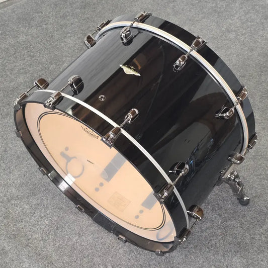 Used Tama Starclassic Maple Bass Drum 24x14 Piano Black w/Black Hw - Very Good - Drum Center Of Portsmouth
