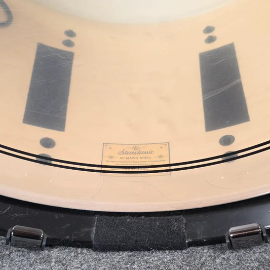 Used Tama Starclassic Maple Bass Drum 24x14 Piano Black w/Black Hw - Very Good - Drum Center Of Portsmouth