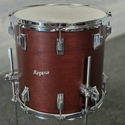 Used Rogers Cleveland 3pc Drum Set Satin Dark Mahogany - Very Good - Drum Center Of Portsmouth