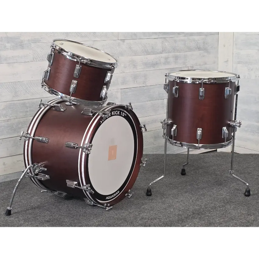 Used Rogers Cleveland 3pc Drum Set Satin Dark Mahogany - Very Good - Drum Center Of Portsmouth