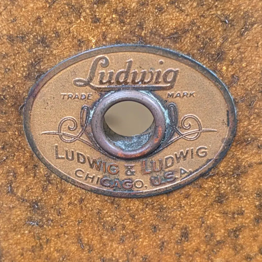 Used Ludwig & Ludwig Marching Snare Drum Gold Sparkle 16x12 - Very Good - Drum Center Of Portsmouth