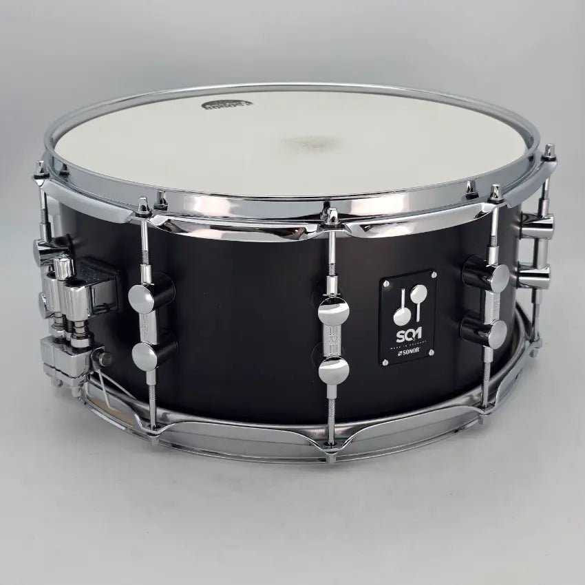 Used Sonor SQ1 Snare Drum 14x6.5 Matte Black - Very Good - Drum Center Of Portsmouth