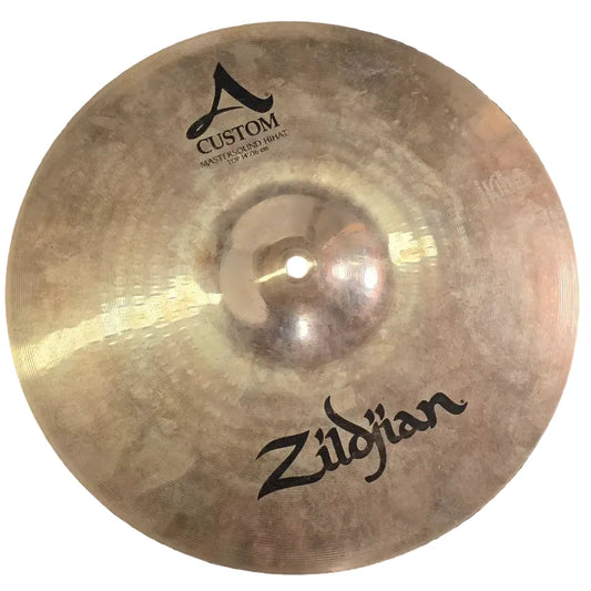Used Zildjian A Custom Mastersound Hi Hat Cymbals 14" - Good - Drum Center Of Portsmouth