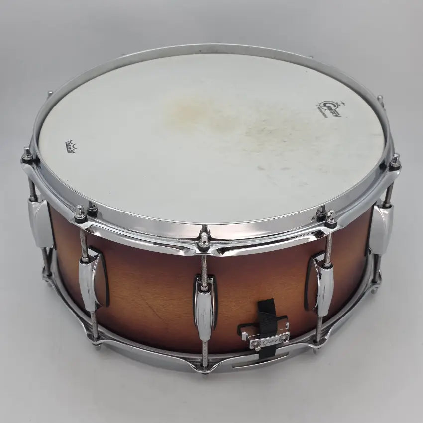 Used Gretsch Renown Snare Drum Satin Tobacco Burst 14x6.5 - Good - Drum Center Of Portsmouth