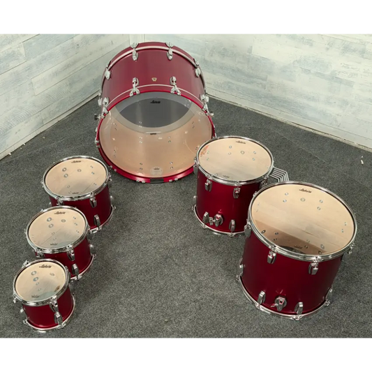 Used Ludwig Classic Maple 6pc Drum Set Diablo Red - Very Good - Drum Center Of Portsmouth