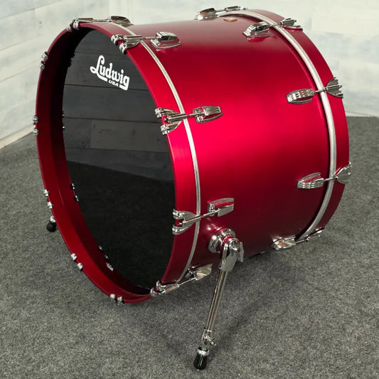 Used Ludwig Classic Maple 6pc Drum Set Diablo Red - Very Good - Drum Center Of Portsmouth