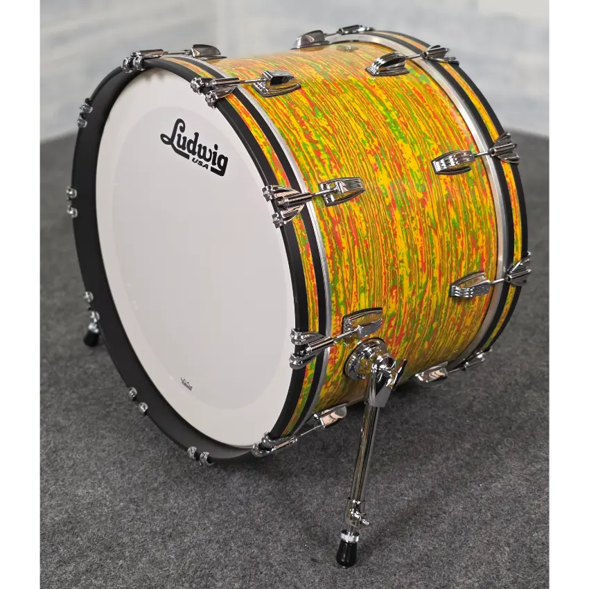Used Ludwig Classic Maple 4pc Drum Set Citrus Mod - Very Good - Drum Center Of Portsmouth