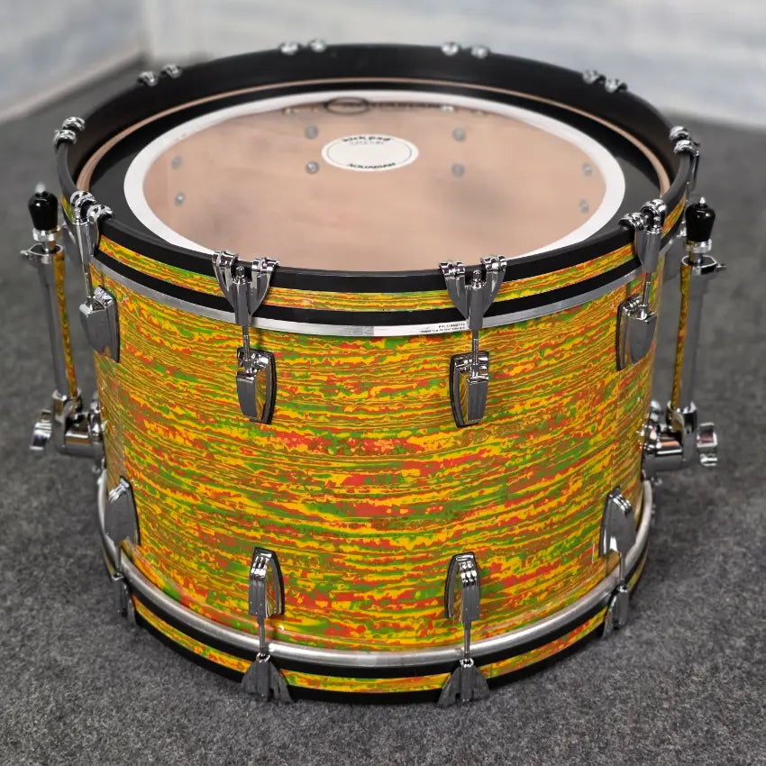 Used Ludwig Classic Maple 4pc Drum Set Citrus Mod - Very Good - Drum Center Of Portsmouth