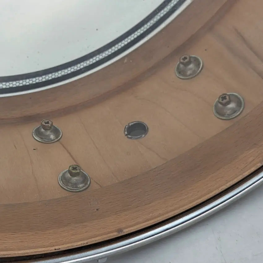 Used Premier Signia Maple Snare Drum 14x5 Piano White - Very Good - Drum Center Of Portsmouth