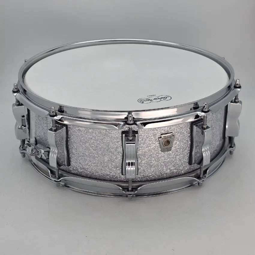 Used Ludwig Classic Oak Snare Drum 14x5 Silver Sparkle - Very Good - Drum Center Of Portsmouth